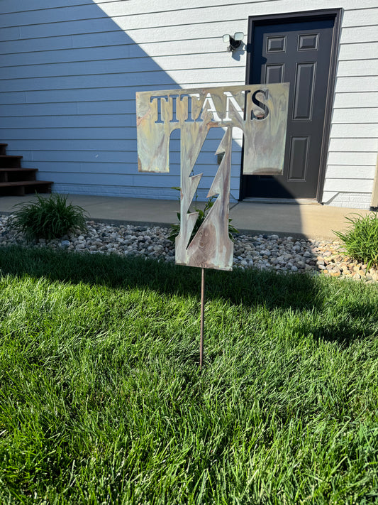 Tea Titans yard sign