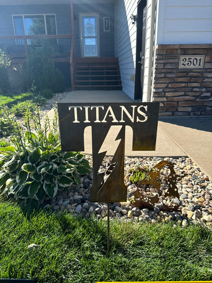Tea Titans yard sign