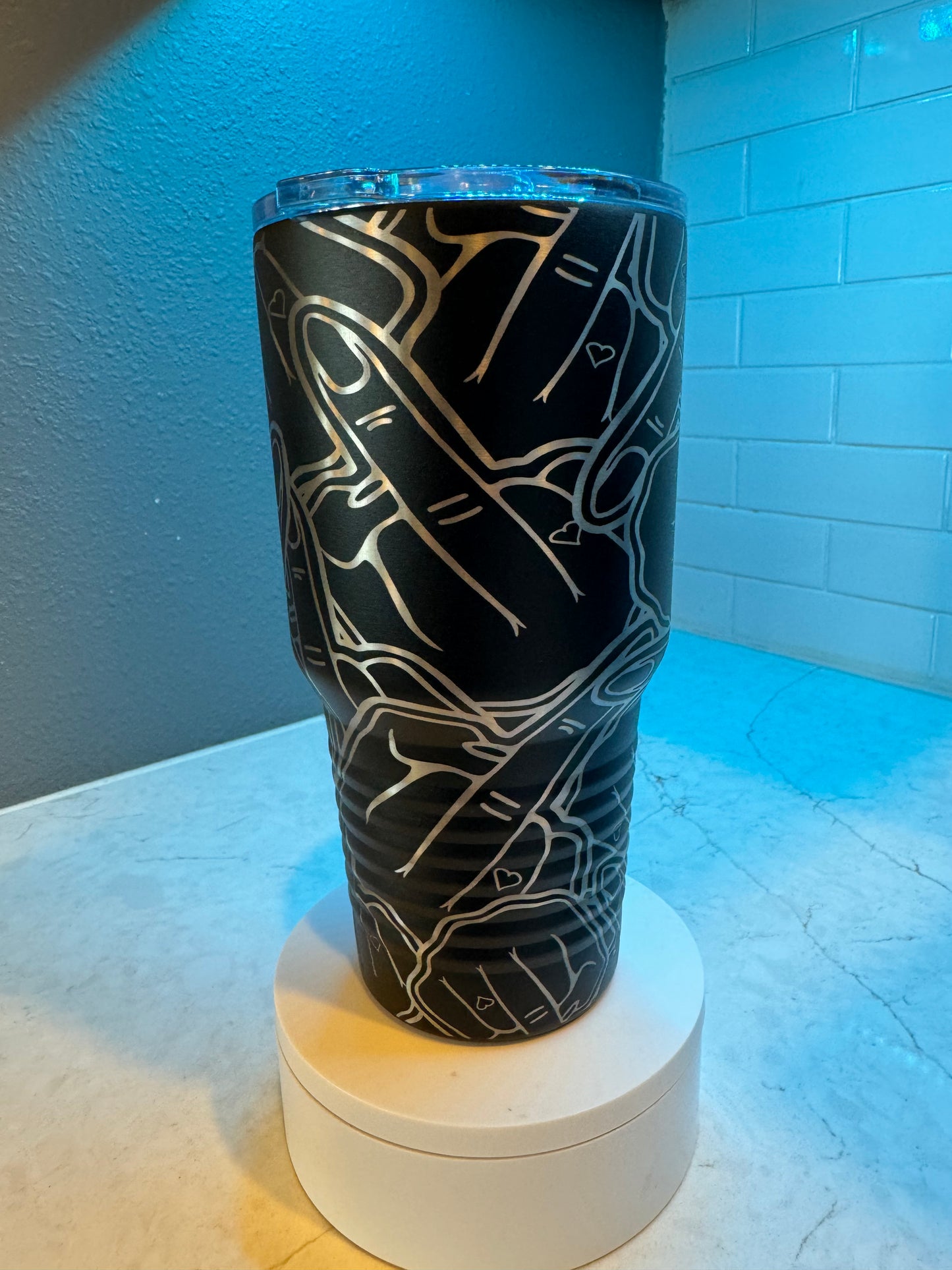 Middle finger 30oz tumbler - Firebolt Custom