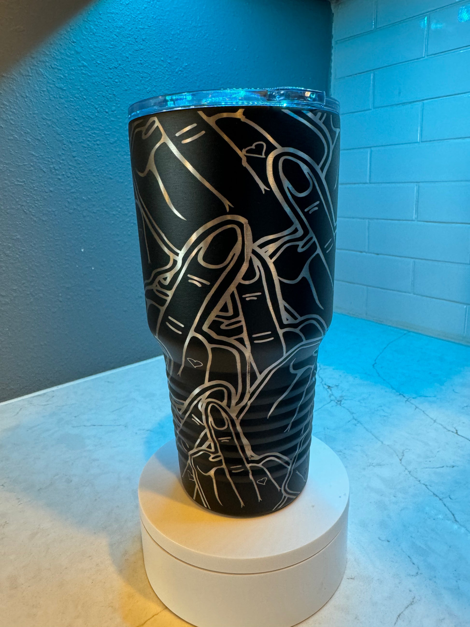 Middle finger 30oz tumbler - Firebolt Custom