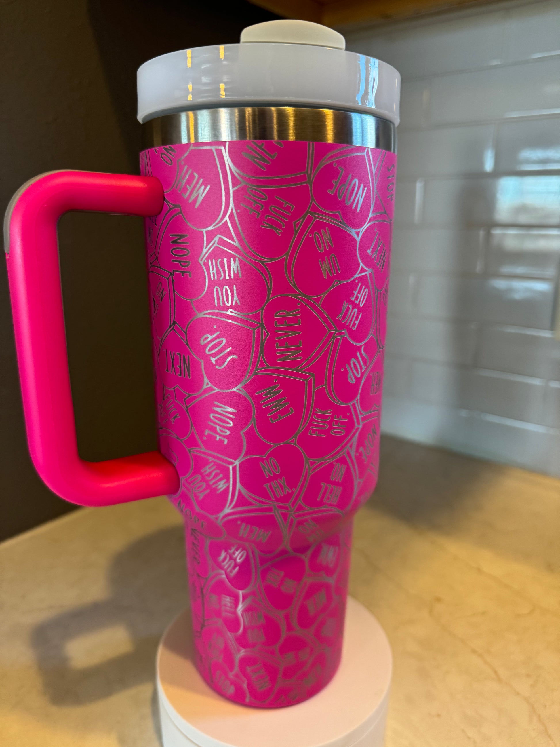 Anti - Valentine tumbler Quencher | Custom | Stanley