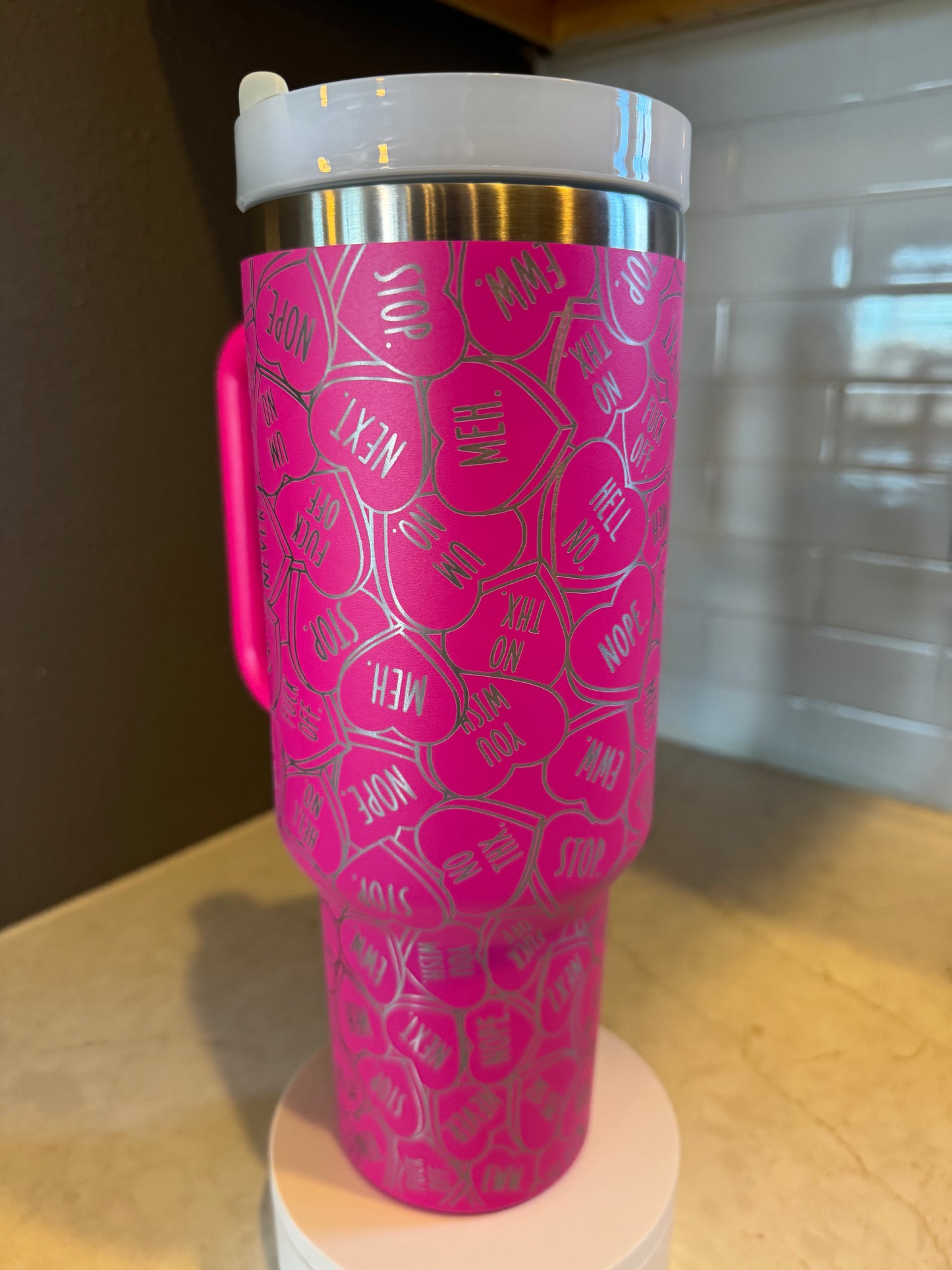 Anti - Valentine tumbler Quencher | Custom | Stanley