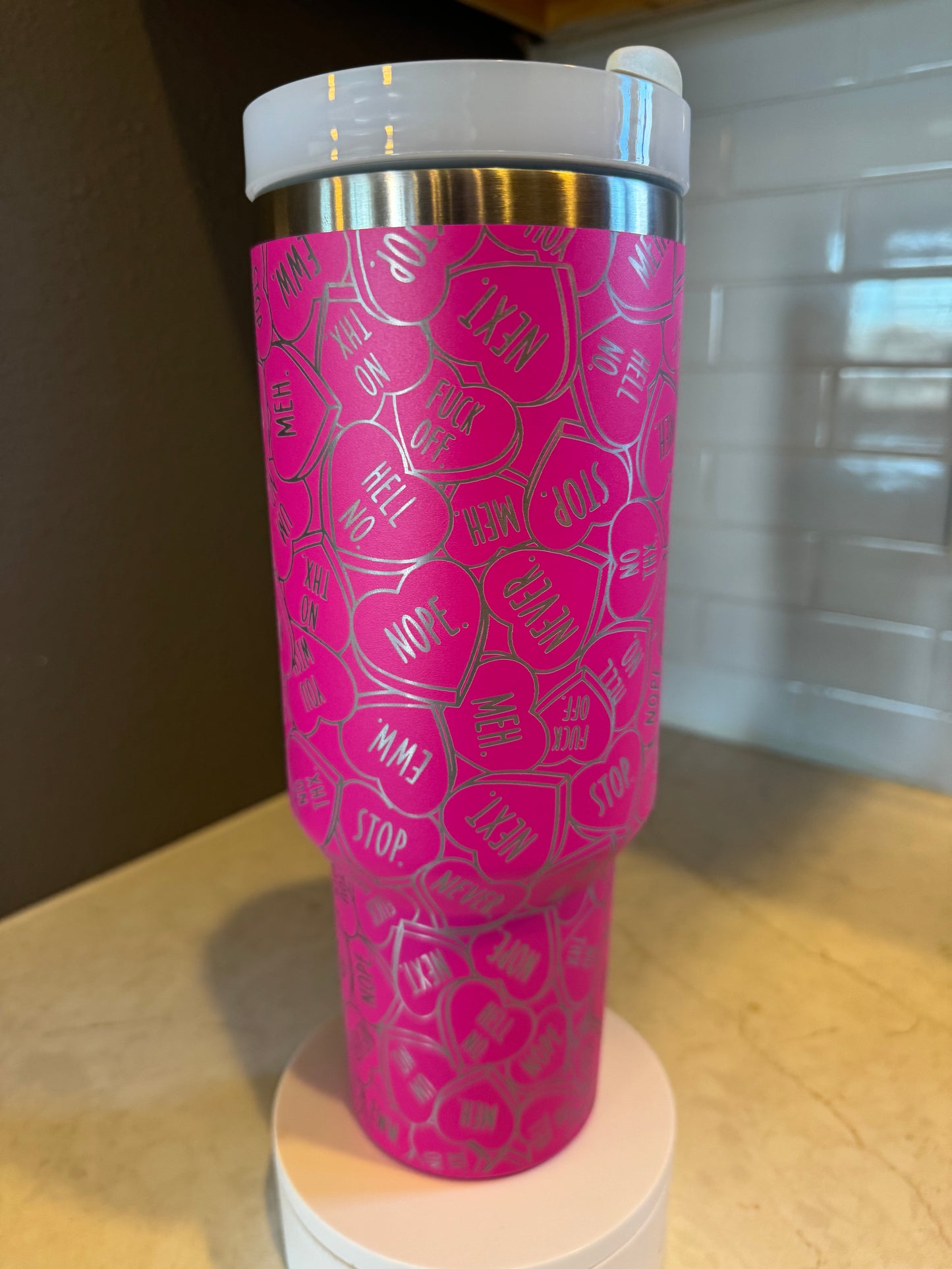 Anti - Valentine tumbler Quencher | Custom | Stanley