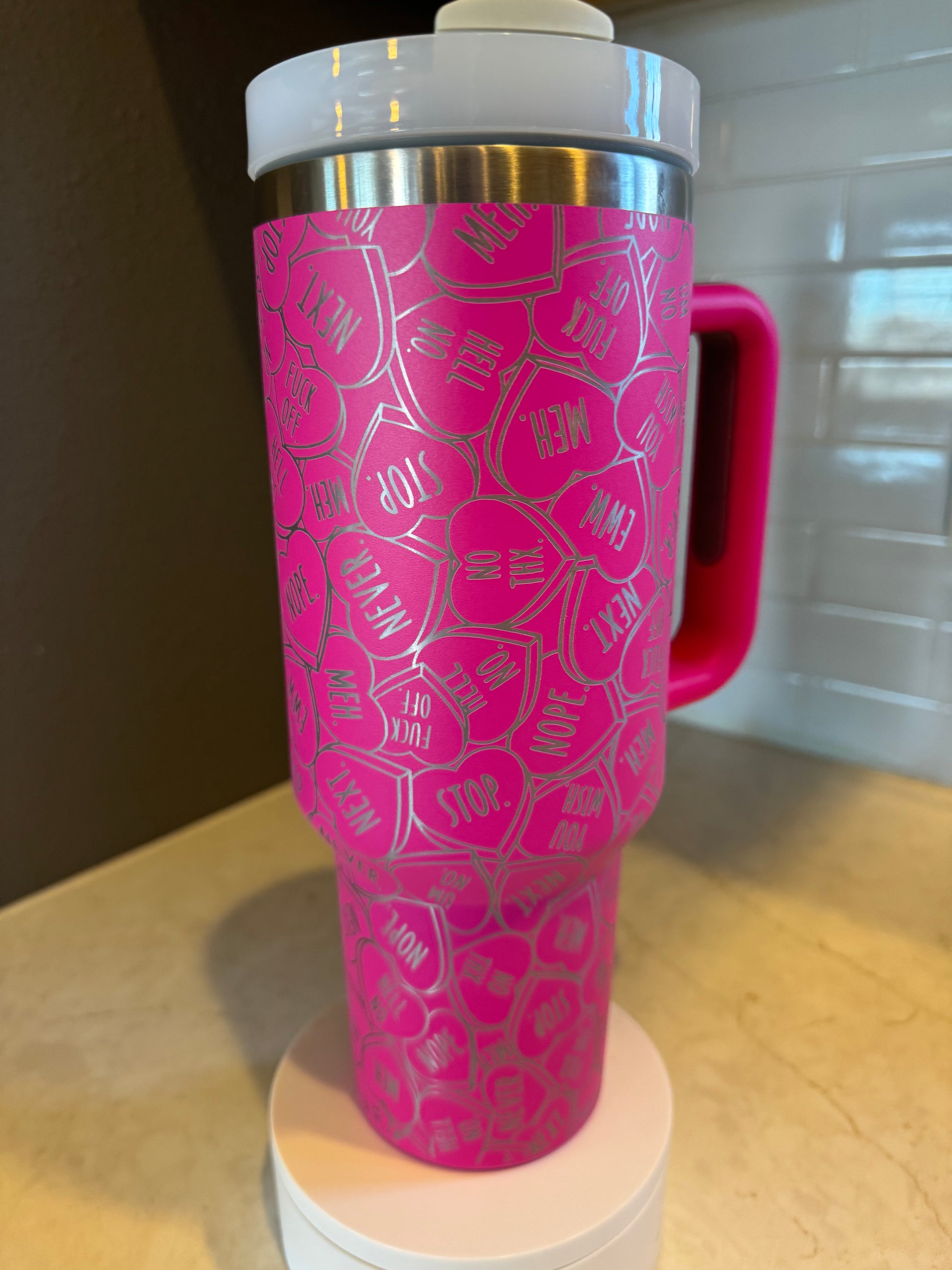 Anti - Valentine tumbler Quencher | Custom | Stanley