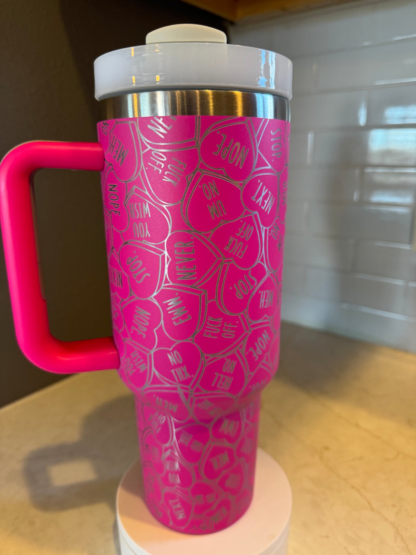 Anti - Valentine tumbler Quencher | Custom | Stanley