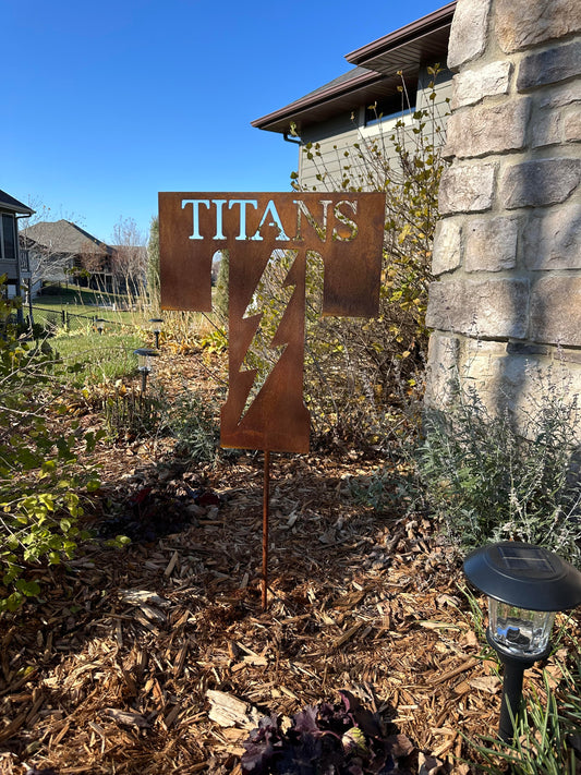 Tea Titans yard sign