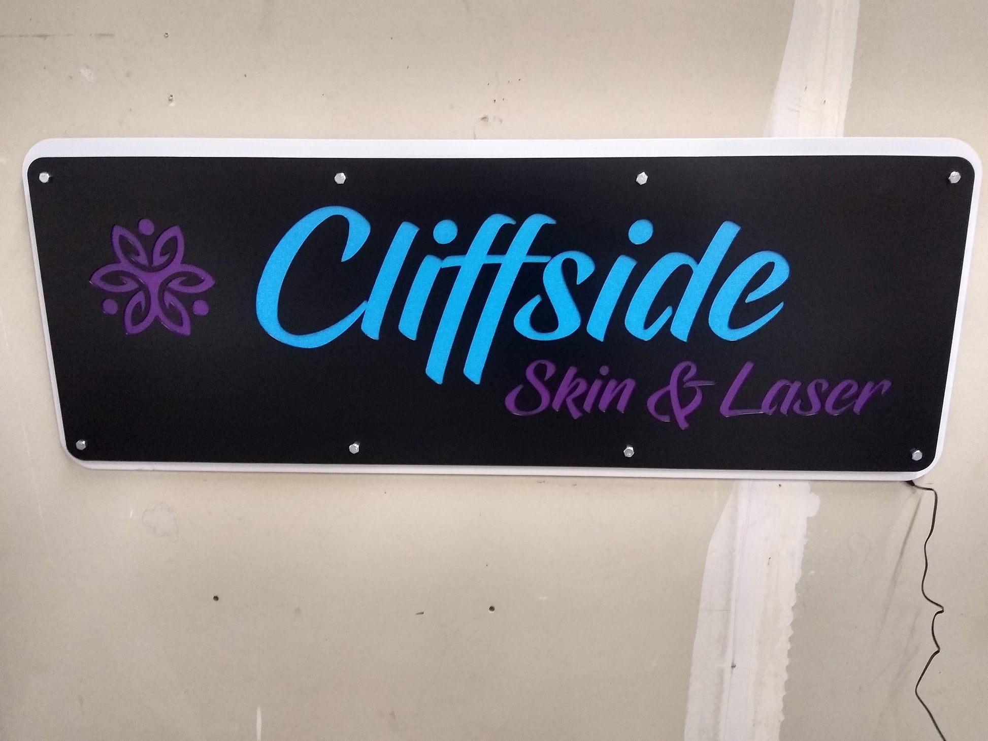 LED Lighted Metal Sign | Double Panel | Home or Business | Logo | Custom | Made in USA | Free Shipping - Firebolt Custom