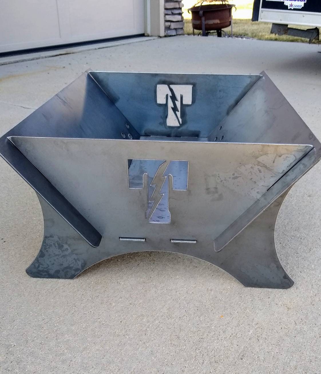 Fire Pit | Collapsible | Heavy Steel | Metal | Easy to Store | Custom | Made in USA | Free Shipping - Firebolt Custom