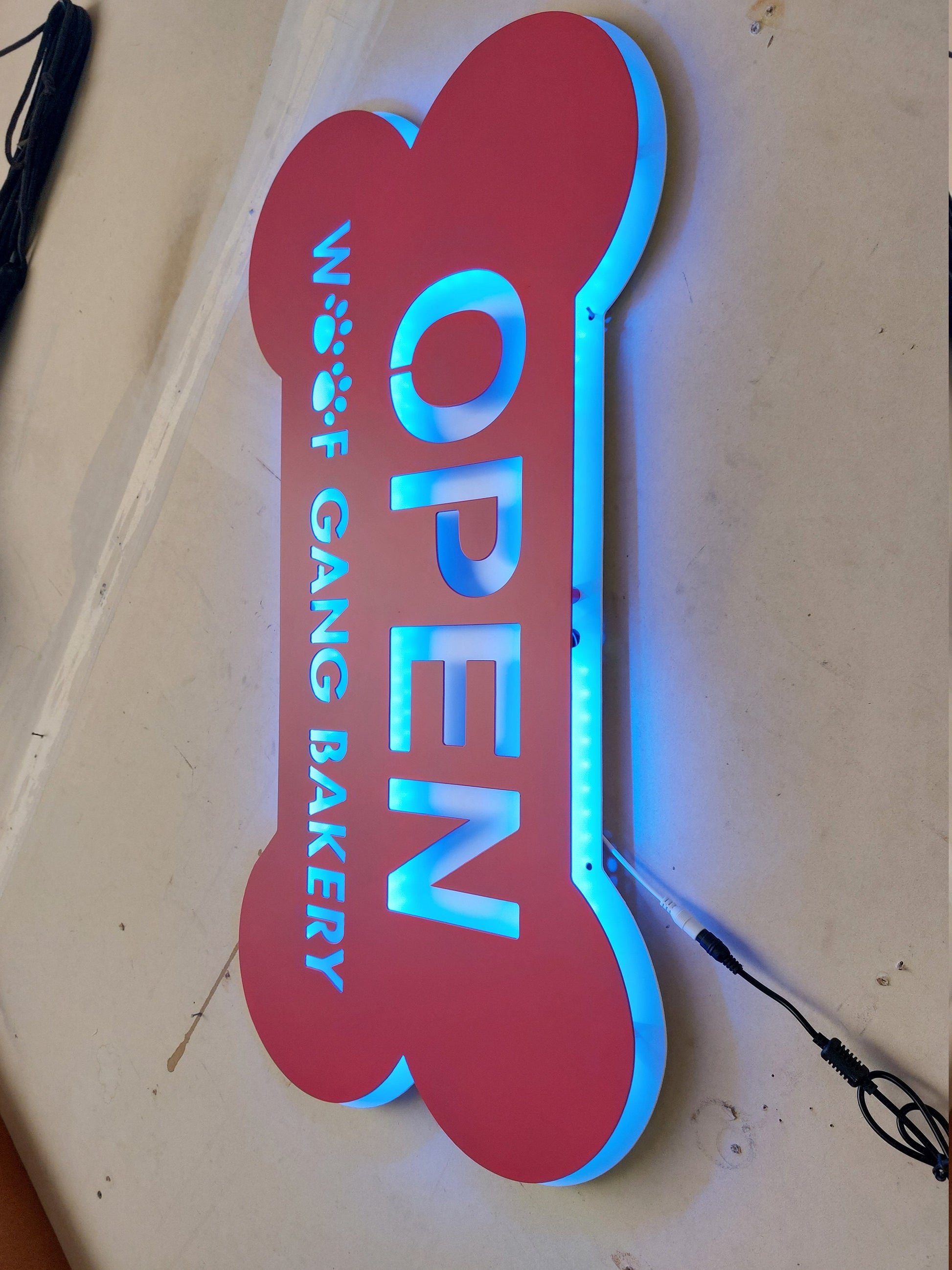 Open Sign | Color Change LED | Custom Logo | Made in USA | Free Shipping - Firebolt Custom