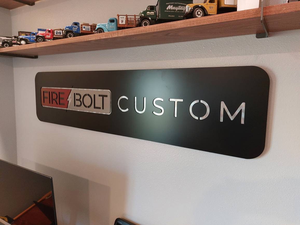 Metal Sign | Custom | Double Panel | Made in USA | Free Shipping - Firebolt Custom