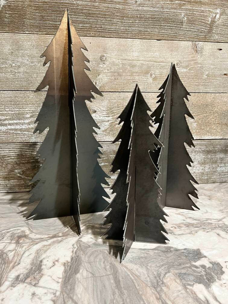 Metal Tree | Christmas | Free Standing Pine | Custom | Made in USA | Free Shipping - Firebolt Custom