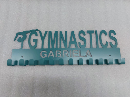 Gymnastics Medal Holder | 12 Hooks | Made in USA | Free Shipping - Firebolt Custom