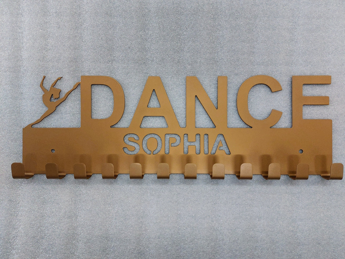 Dance Medal Holder | 12 Hooks | Made in USA | Free Shipping - Firebolt Custom