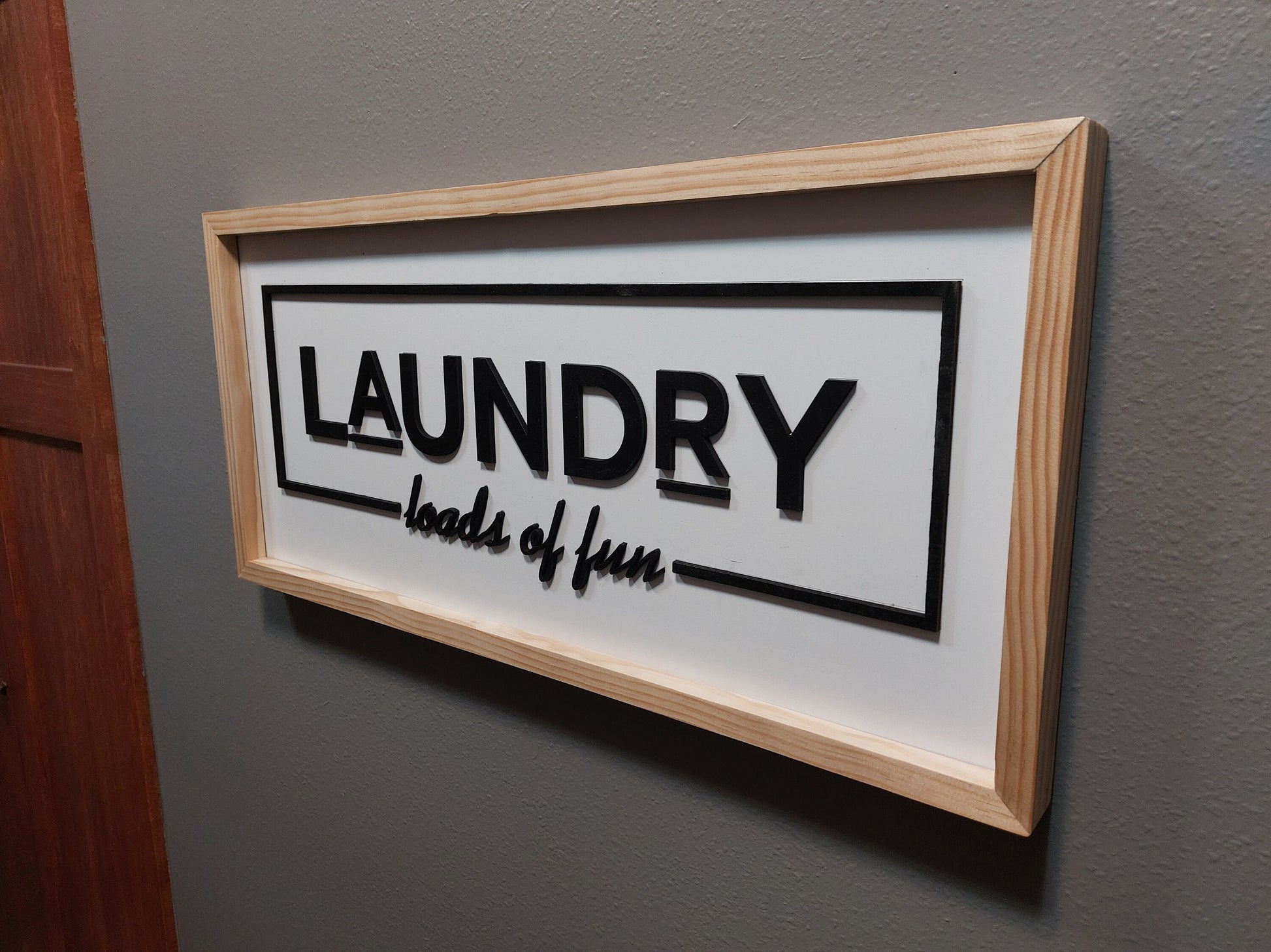 Laundry room sign | Wood Sign | Custom | Personalized | Made in USA | Free Shipping - Firebolt Custom