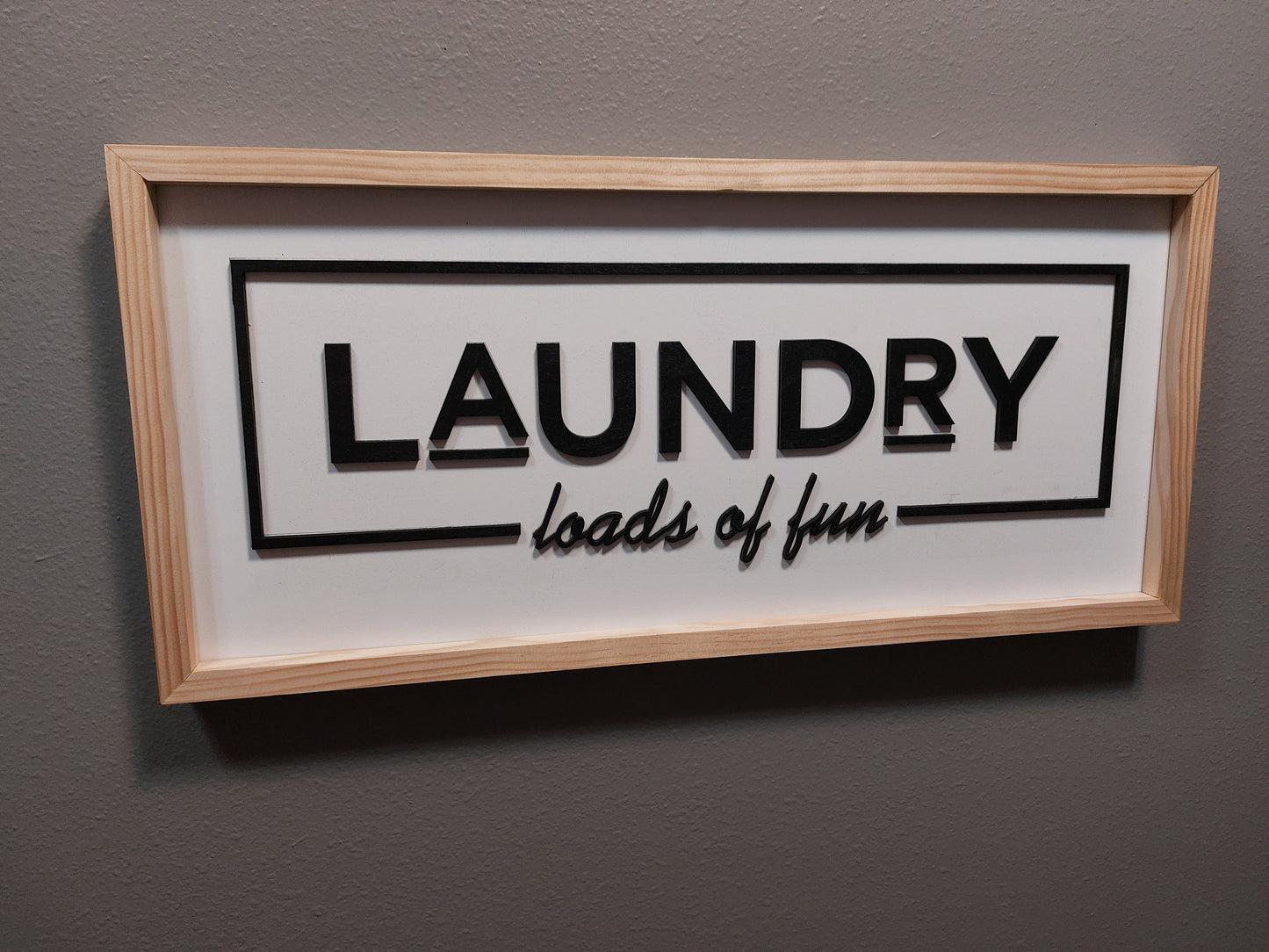 Laundry room sign | Wood Sign | Custom | Personalized | Made in USA | Free Shipping - Firebolt Custom