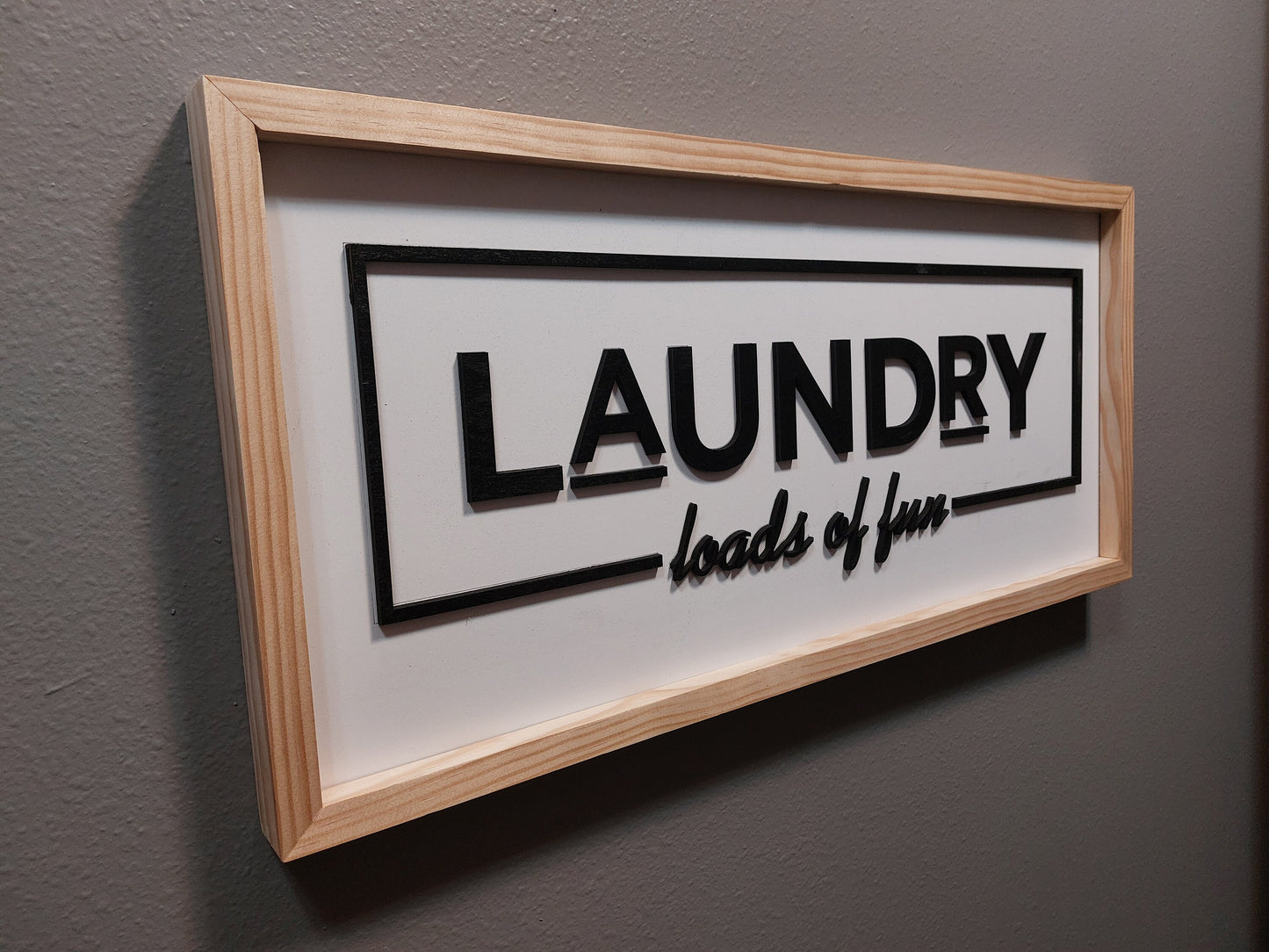 Laundry room sign | Wood Sign | Custom | Personalized | Made in USA | Free Shipping - Firebolt Custom